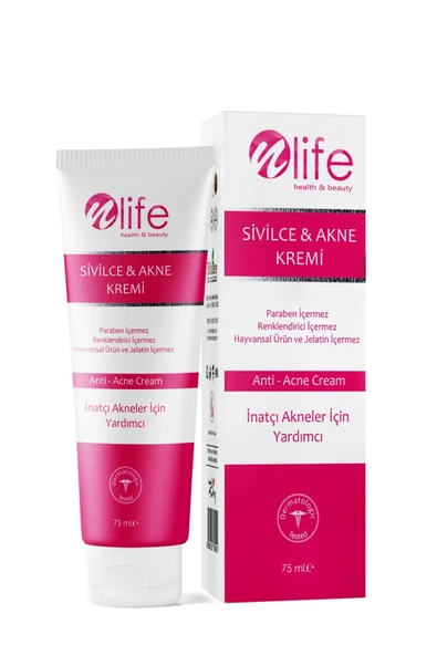 NLİFE SİVİLCE VE AKNE KARŞITI YÜZ BAKIM KREMİ KOMPLE ONARIM TÜM CİLTLER 75 ML