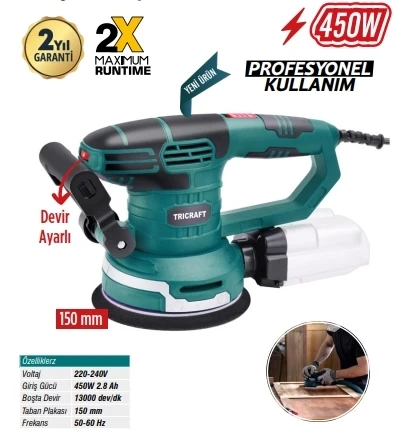 MEŞEM TİTREŞİMLİ ZIMPARA MAKİNASI 450W 7353