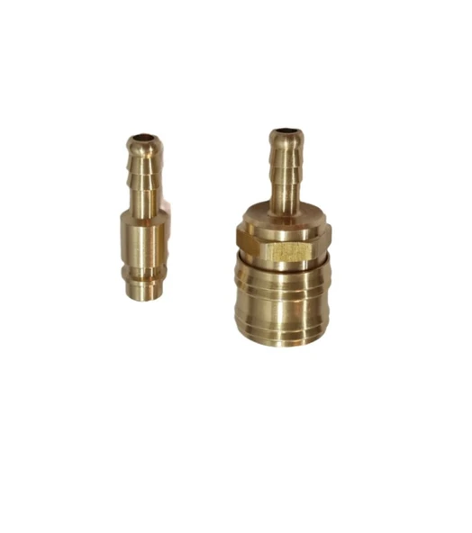 Kompresör Jakı - Stoper Hava Jakı 1/2" Erkek - 1/4" Dişi Gövde - 3