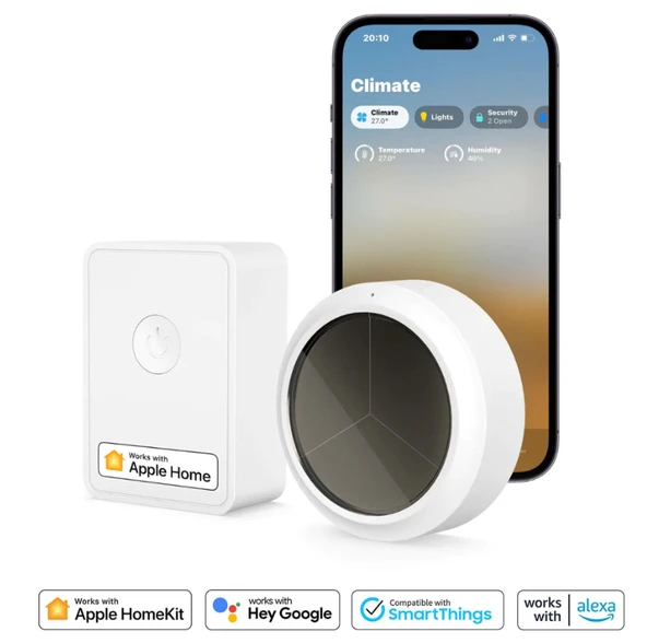 Meross Akıllı Sıcaklık ve Nem Sensörü ve Hub MS100FH (Apple Home Destekli)