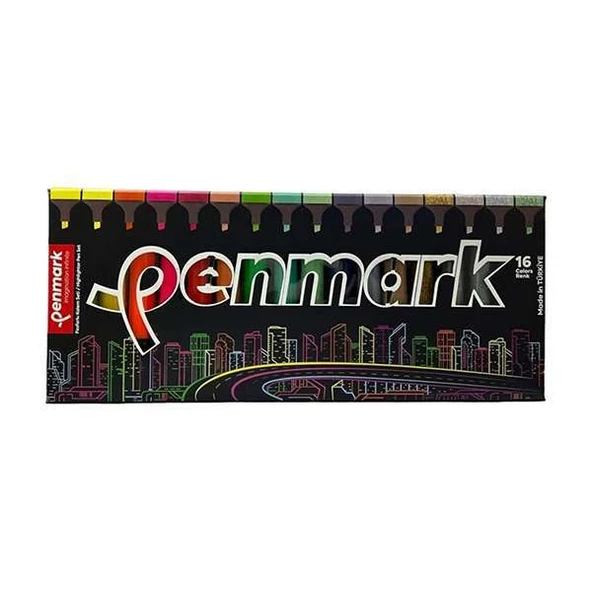 Penmark Fosforlu Kalem 16'lı Süper Kutu