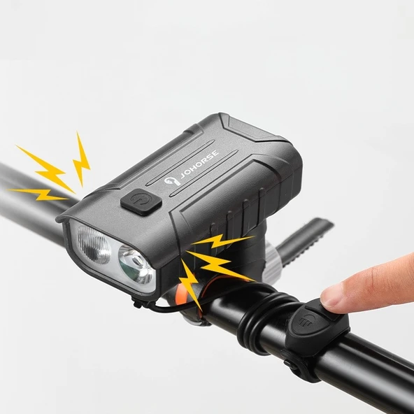 Schulzz 250 Lümen USB ile Şarj Edilebilir Bisiklet Farı - 2