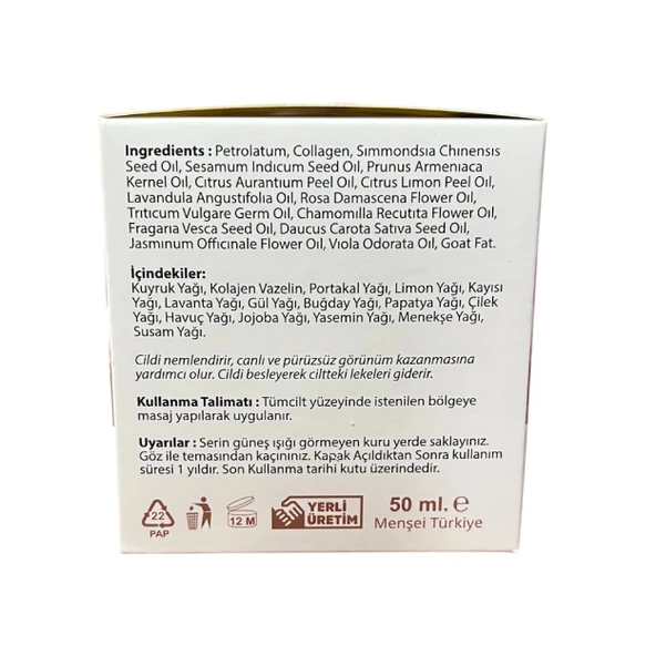 Kolejenli Kuyruk Yağlı cilt bakım Kremi 50 ml, Esila - 4