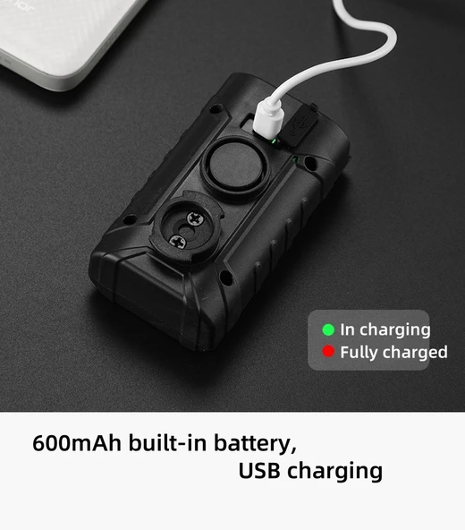 Schulzz 250 Lümen USB ile Şarj Edilebilir Bisiklet Farı - 5