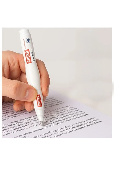 Sıvı Silici Daksil ve Kalem Daksil 4 Adet Cassa Fırçalı Sıvı Düzeltici Daksil Yazı Düzeltici Okul Ofis Büro Fırça Uçlu - 4