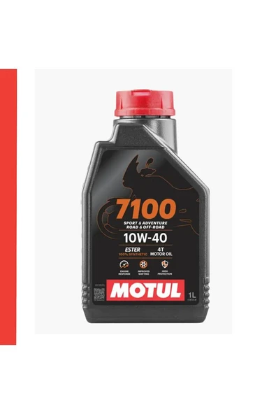 Motul 7100 10W-40 4T Motosiklet Motor Yağı – 2 x 1 Litre | %100 Sentetik | - 2