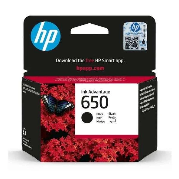 Hp 650 Siyah Kartuş