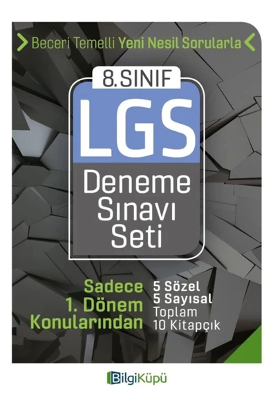 8.Sınıf Lgs 1.Dönem Konuları 10 Deneme Sınavı Bilgi Küpü