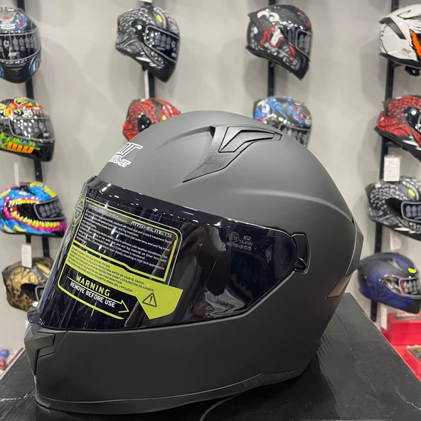 MTS M-910 Full Face Kask MAT BLACK - 3
