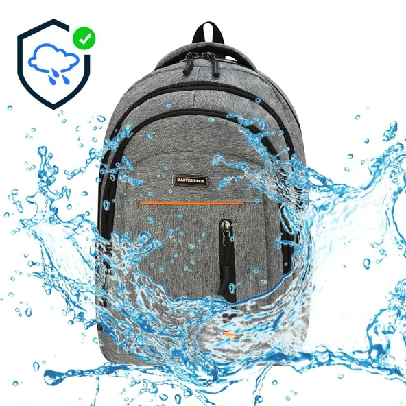 Unisex Okul Sırt Çantası Lise-Ortaokul Sırt Çantası 47*30 Cm Kalın Su Geçirmez Kumaş - 4