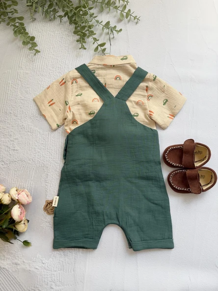 Havuç Oyuncaklı Salopetli Takım - 3