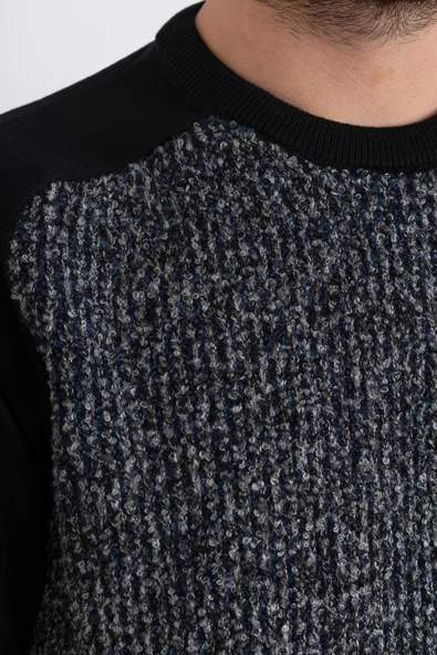 NEHİR BY FARUK ÜLKER SIFIR YAKA REGULAR FİT ERKEK TRİKO KAZAK - 5