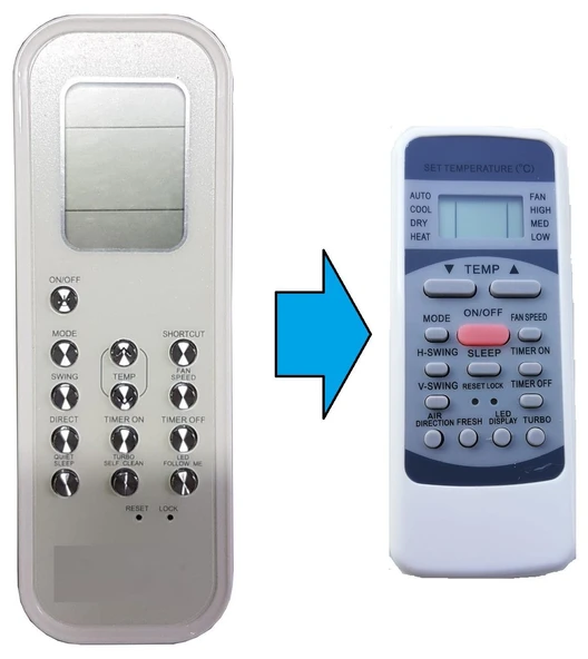 Bosch RG35B/BGE Klima Kumandası-Eşdeğer ürün görseli 1