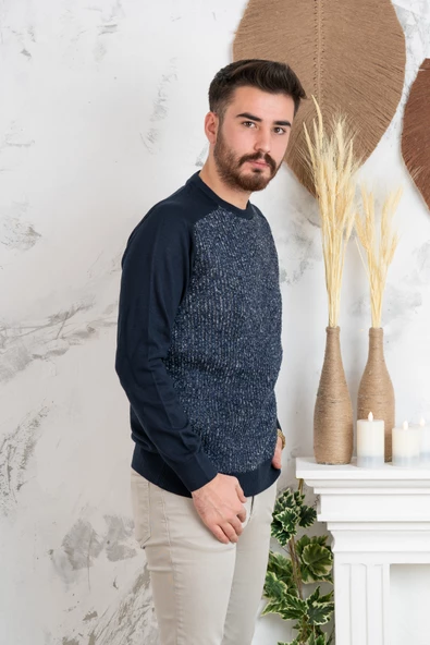 NEHİR BY FARUK ÜLKER SIFIR YAKA REGULAR FİT ERKEK TRİKO KAZAK - 8