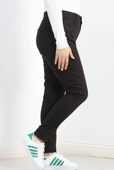 Kot Pantolon Battal Beden Siyah1 - Resim 2