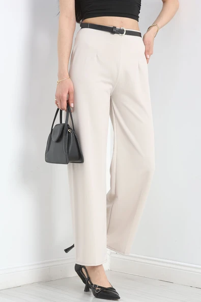 Krep Palazzo Pantolon Taş1 - 5