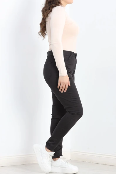 Kot Pantolon Battal Beden Koyufüme - Resim 6