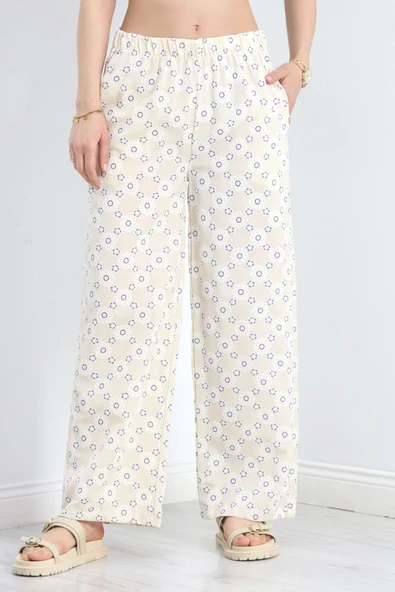 Nakışlı Dokuma Pantolon Bejindigo ürün görseli 1