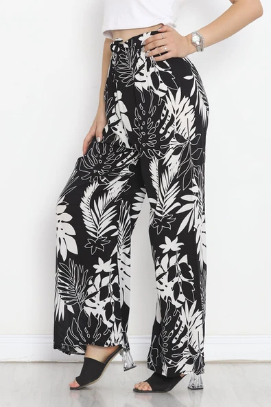 Dokuma Pantolon Siyahbeyaz - Resim 4