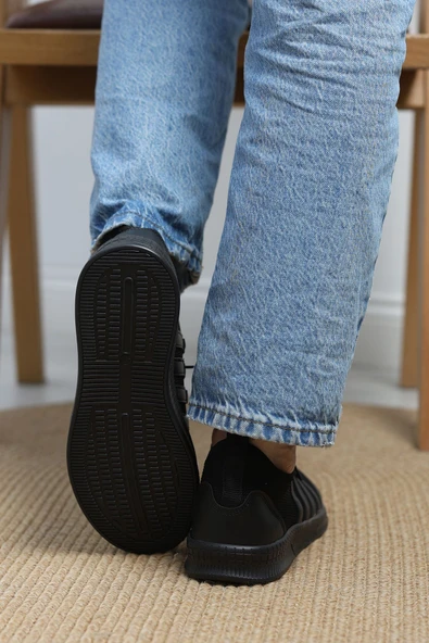 Günlük Spor Ayakkabı Siyah1 - Resim 6