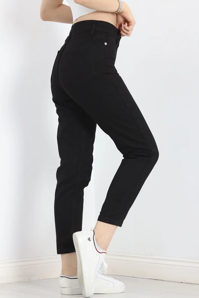 Mom Boyfriend Jeans Siyah