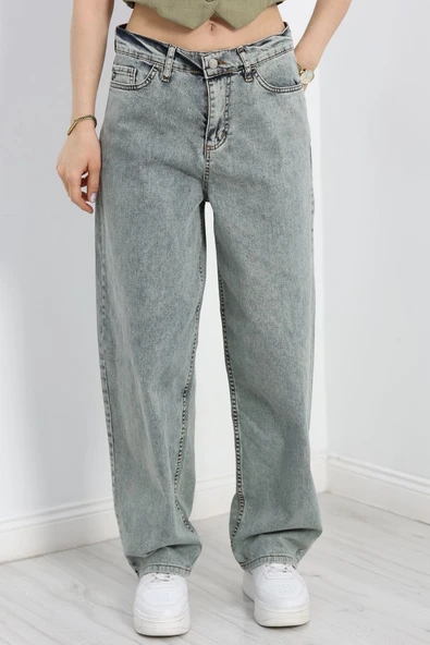 Baggy Kot Pantolon Yeşiltint