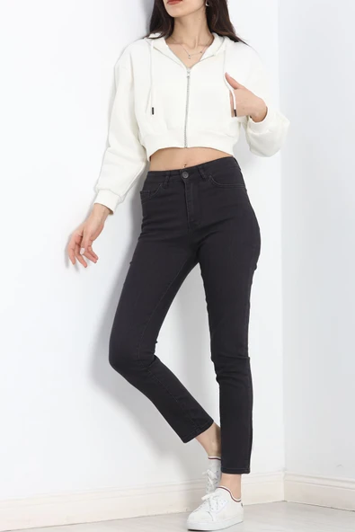 Dar Paça Kot Pantolon Siyah1 - 6