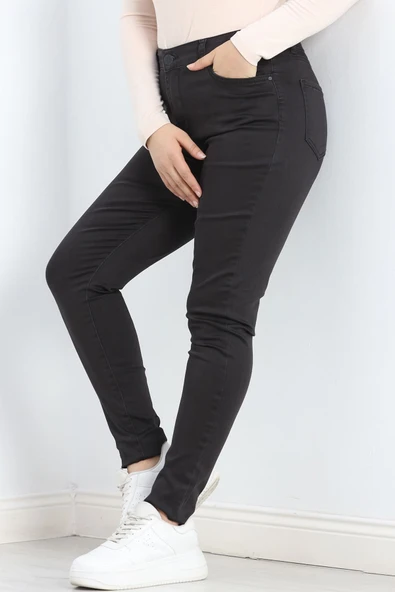 Kot Pantolon Battal Beden Koyufüme - Resim 7