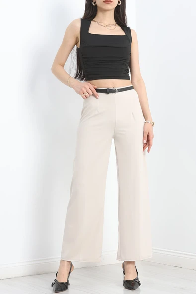 Krep Palazzo Pantolon Taş1 - 2