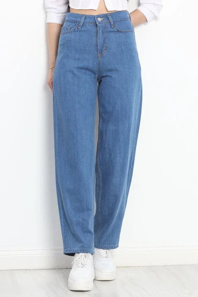 Baggy Kot Pantolon Mavi - 5