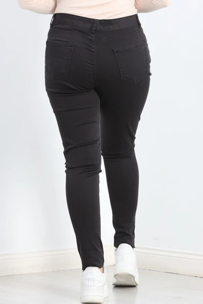 Kot Pantolon Battal Beden Koyufüme - Resim 8