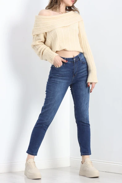 Mom Boyfriend Jeans Mavi2 - 4