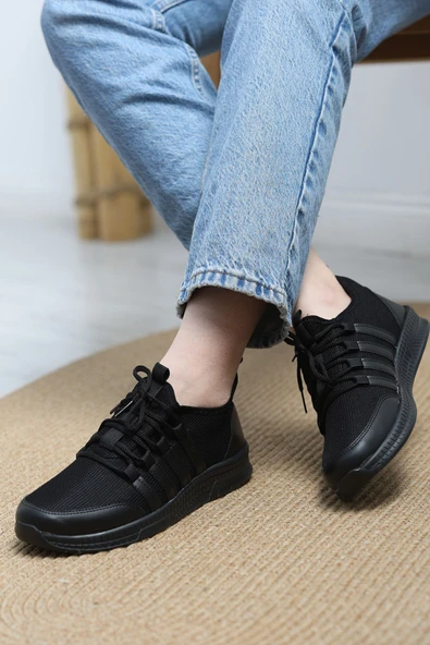 Günlük Spor Ayakkabı Siyah1 - Resim 3