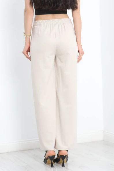 Krep Palazzo Pantolon Taş1 - 7