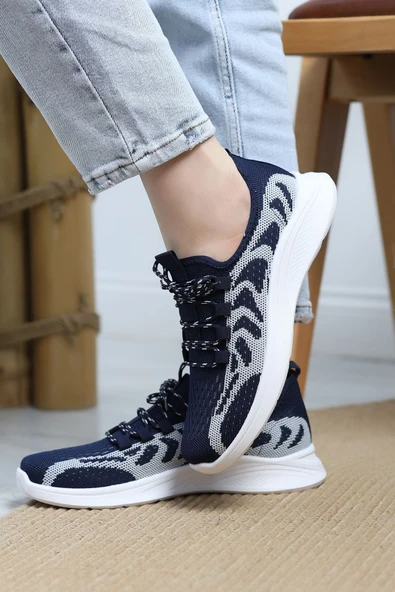 Günlük Spor Ayakkabı Lacivert - Resim 4