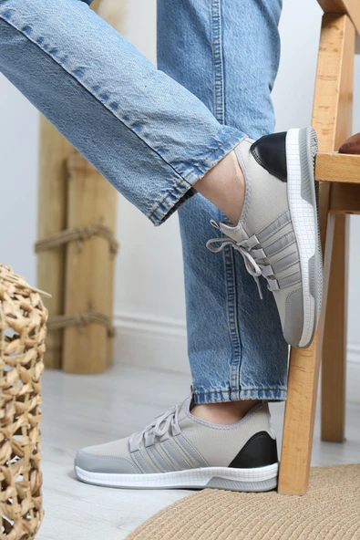 Günlük Spor Ayakkabı Grisiyah - Resim 5