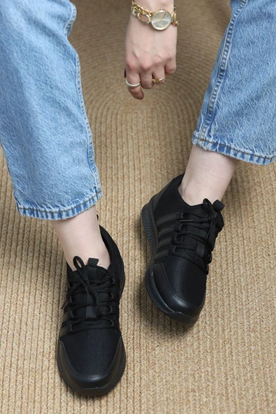 Günlük Spor Ayakkabı Siyah1 - Resim 2