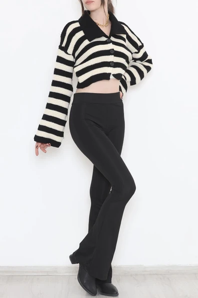 İspanyol Paça Tayt Siyah1 - 8