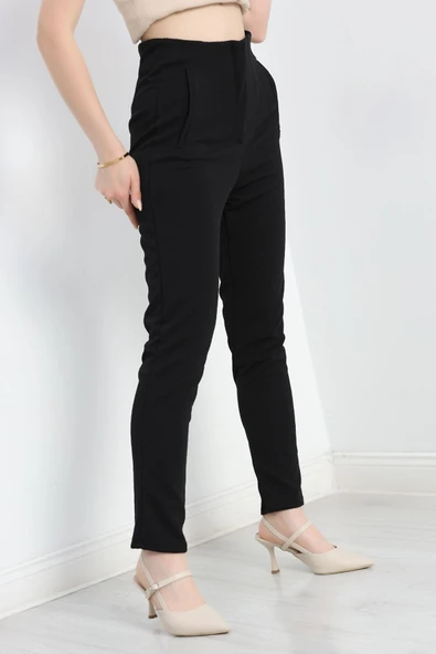 Zra Krep Havuç Pantolon Siyah - 5