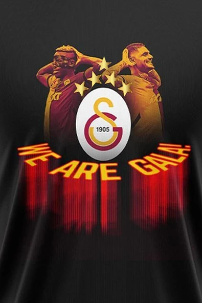 Galatasaray Orijinal Lisanslı 5 Yıldızlı We Are Gala T-Shirt - 2