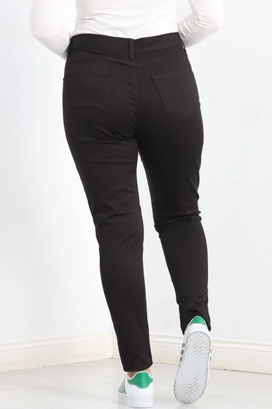 Kot Pantolon Battal Beden Siyah1 - Resim 5