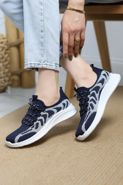 Günlük Spor Ayakkabı Lacivert - Resim 3