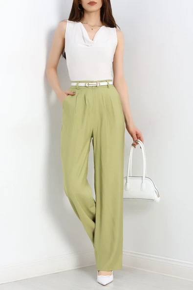 Tensel Pantolon Açıkyeşil - Resim 2
