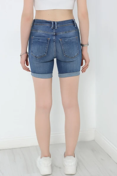 Kot Şort Mavi2 - Resim 6