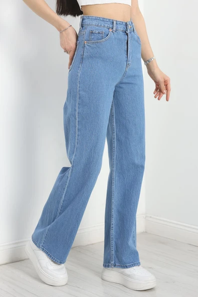 Palazzo Kot Pantolon Mavi ürün görseli