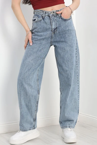Baggy Kot Pantolon Çelikmavi1 - 3