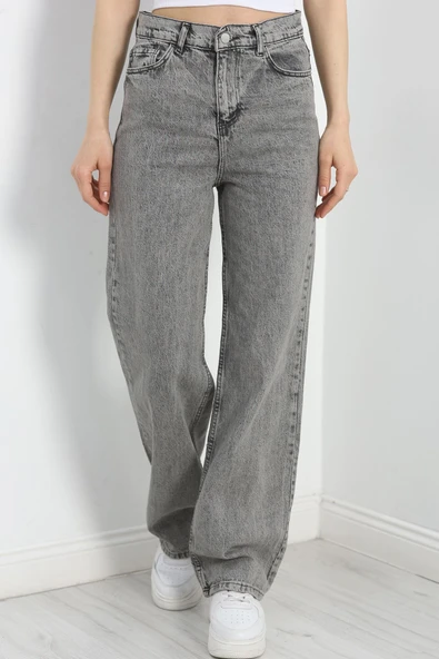 Palazzo Kot Pantolon Gri1 ürün görseli