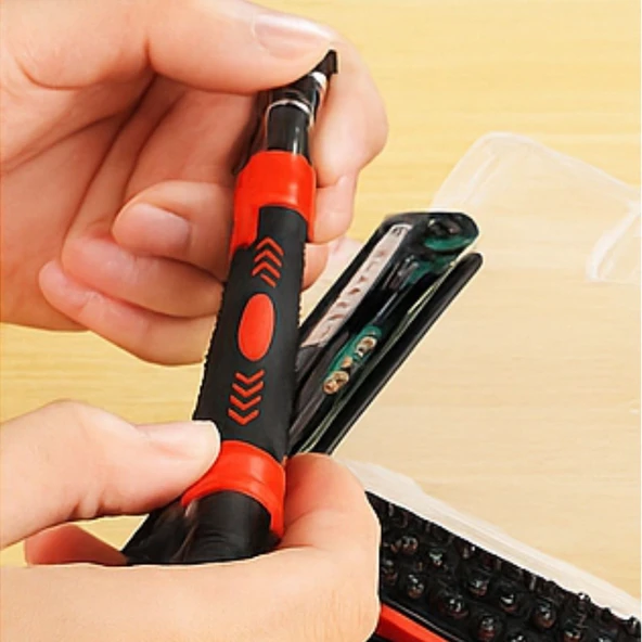 BUFFER® Çok Fonksiyonlu Manyetik Uçlu 52'si 1 Arada 42 Uçlu Saatçi Tornavida Seti - 5
