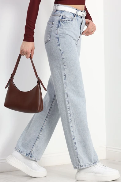 Palazzo Kot Pantolon Buzmavi3 ürün görseli 1