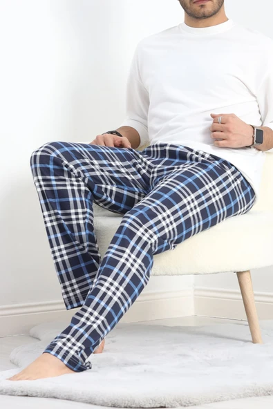 Unisex Pijama Altı Lacivertbeyaz - 6